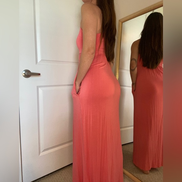 ☀️ 6 for $26 ☀️ Coral Maxi Dress - Picture 2 of 7